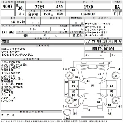 Mazda AXELA  с аукциона в Японии