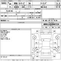 BMW 5-Series лот № 5043 оценка 3.5  с аукциона в Японии 2