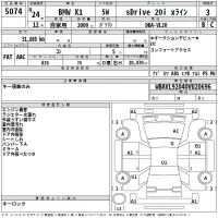 BMW X1 лот № 5074 оценка 3  с аукциона в Японии 2