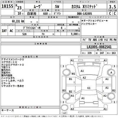 Daihatsu MOVE  с аукциона в Японии