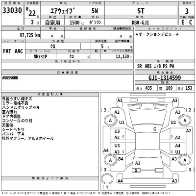 Honda AIRWAVE  с аукциона в Японии