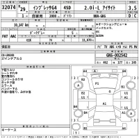 Subaru IMPREZA G4 лот № 32074 оценка 3.5  с аукциона в Японии 2