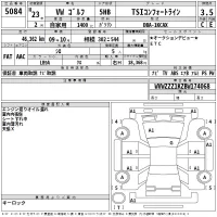 Volkswagen GOLF лот № 5084 оценка 3.5  с аукциона в Японии 2