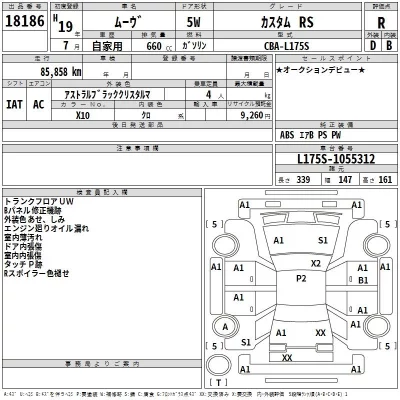 Daihatsu MOVE  с аукциона в Японии