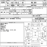 Daihatsu HIJET VAN лот № 3243 оценка 3.5  с аукциона в Японии 2