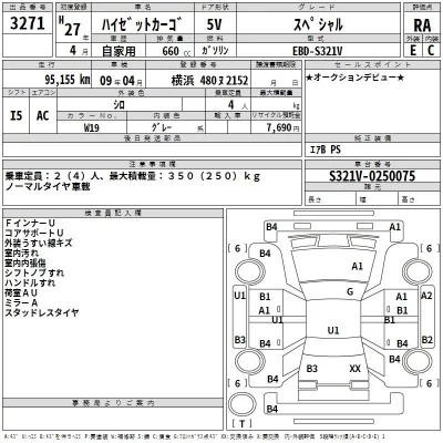 Daihatsu HIJET VAN  с аукциона в Японии