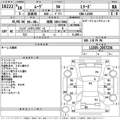 Daihatsu MOVE  с аукциона в Японии