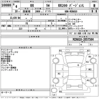 Lexus UX лот № 10080 оценка R  с аукциона в Японии 2