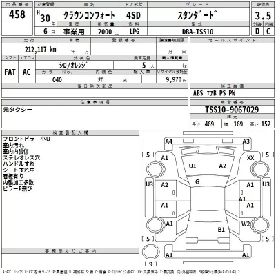 Toyota CROWN COMFORT  с аукциона в Японии