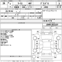 Toyota MARK II лот № 26 оценка 3  с аукциона в Японии 2