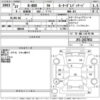 Honda N BOX лот № 3003 оценка 3.5  с аукциона в Японии 2