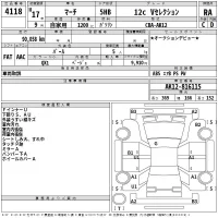 Nissan MARCH лот № 4118 оценка RA  с аукциона в Японии 2