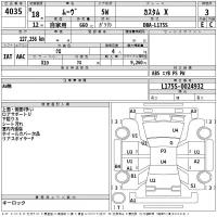 Daihatsu MOVE лот № 4035 оценка 3  с аукциона в Японии 2