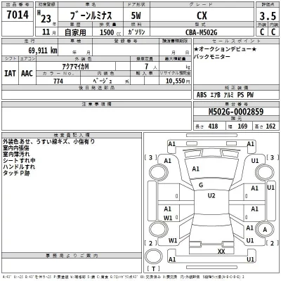 Daihatsu Boon  с аукциона в Японии