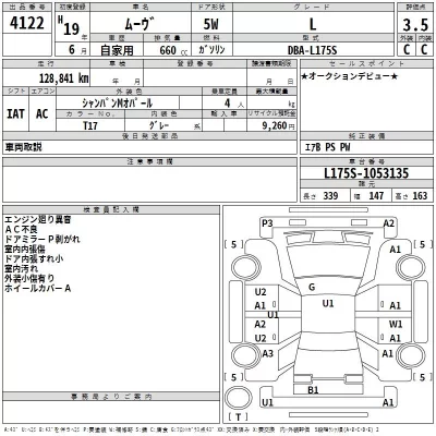 Daihatsu MOVE  с аукциона в Японии