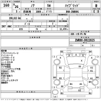 Toyota NOAH лот № 160 оценка R  с аукциона в Японии 2