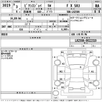 Toyota PIXIS JOY лот № 3019 оценка RA  с аукциона в Японии 2