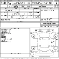 Daihatsu MOVE CANBUS лот № 3149 оценка R  с аукциона в Японии 2
