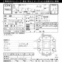 Toyota ALLION лот № 70603 оценка 3.5  с аукциона в Японии 10