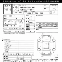 Subaru FORESTER лот № 70716 оценка 3.5  с аукциона в Японии 9