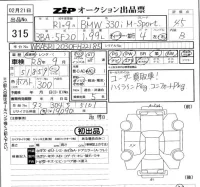 BMW 3-Series лот № 315 оценка 4.5  с аукциона в Японии 5