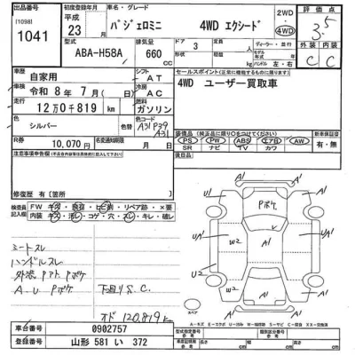 Mitsubishi PAJERO MINI  с аукциона в Японии