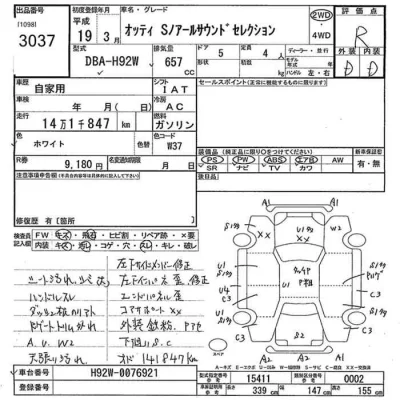 Nissan OTTI  с аукциона в Японии