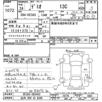 Mazda DEMIO  с аукциона в Японии