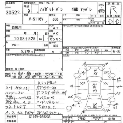 Daihatsu HIJET VAN  с аукциона в Японии