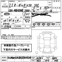 Volvo V50 лот № 4008 оценка   с аукциона в Японии 2