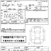 Nissan TEANA лот № 1038 оценка   с аукциона в Японии 2