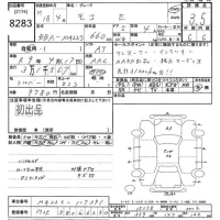 Nissan MOCO лот № 8283 оценка 3.5  с аукциона в Японии 10