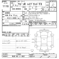 Suzuki WAGON R лот № 1116 оценка R  с аукциона в Японии 10