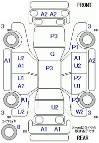 Honda VAMOS лот № 19037 оценка 3  с аукциона в Японии 2
