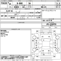 Honda N BOX лот № 75020 оценка 3.5  с аукциона в Японии 2