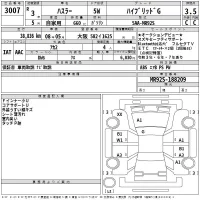 Suzuki HUSTLER лот № 3007 оценка 3.5  с аукциона в Японии 2