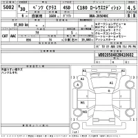 Mercedes-Benz C CLASS лот № 5002 оценка 4.5  с аукциона в Японии 2