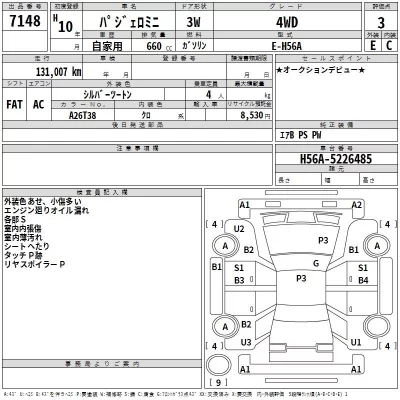 Mitsubishi PAJERO MINI  с аукциона в Японии