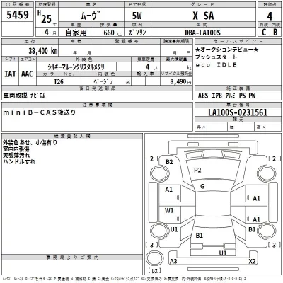 Daihatsu MOVE  с аукциона в Японии