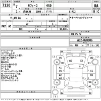 Nissan CEFIRO лот № 7120 оценка RA  с аукциона в Японии 2
