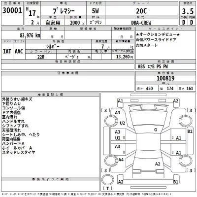 Mazda PREMACY  с аукциона в Японии