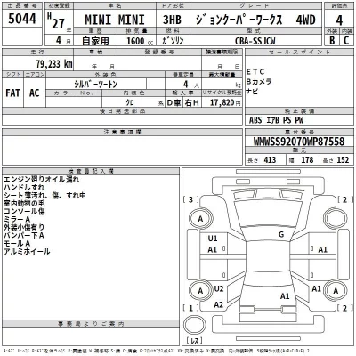 BMW MINI  с аукциона в Японии