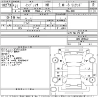 Subaru IMPREZA лот № 10273 оценка R  с аукциона в Японии 10