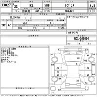 Subaru R2 лот № 33027 оценка 3.5  с аукциона в Японии 2