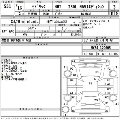 Nissan CEDRIC  с аукциона в Японии
