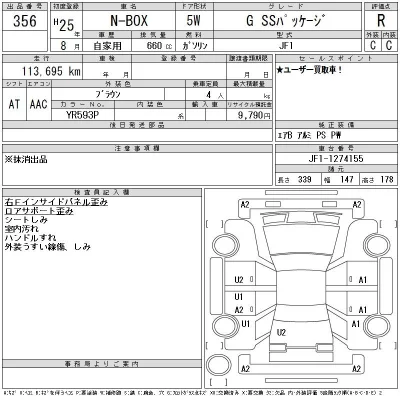 Honda N BOX  с аукциона в Японии