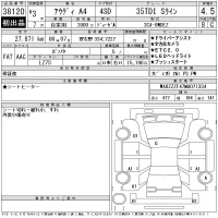 Audi A4 лот № 38120 оценка 4.5  с аукциона в Японии 11