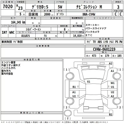 Mitsubishi DELICA D5  с аукциона в Японии