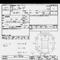Nissan CUBE лот № 17011 оценка 3  с аукциона в Японии 6