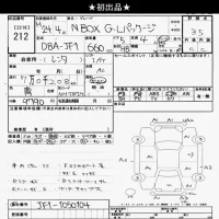 Honda N BOX лот № 212 оценка 3.5  с аукциона в Японии 10